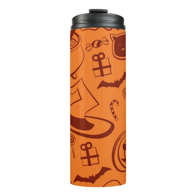 Halloween pattern thermal tumbler (Front)