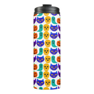 Halloween Pattern Thermal Tumbler