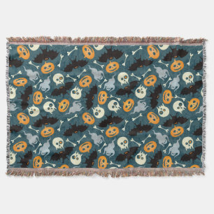 Halloween pattern throw blanket