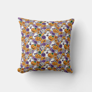 Halloween Pattern Throw Pillow