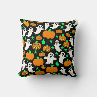 Halloween Pattern Throw Pillow