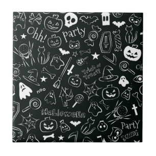 Halloween Pattern Tile