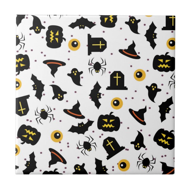 Halloween Pattern Tile (Front)