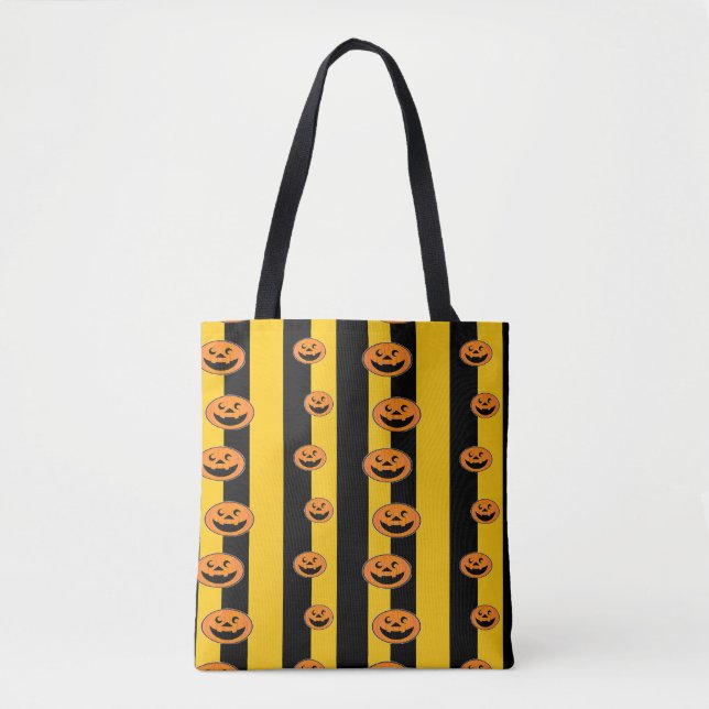 halloween pattern tote bag (Front)