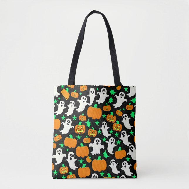 Halloween Pattern Tote Bag (Front)