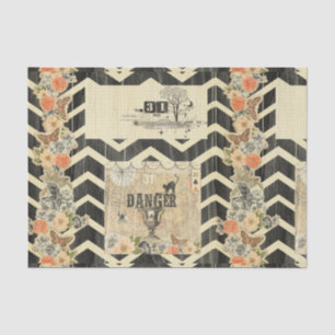 Halloween,pattern,vintage,rustic,old,victorian,col Tissue Paper