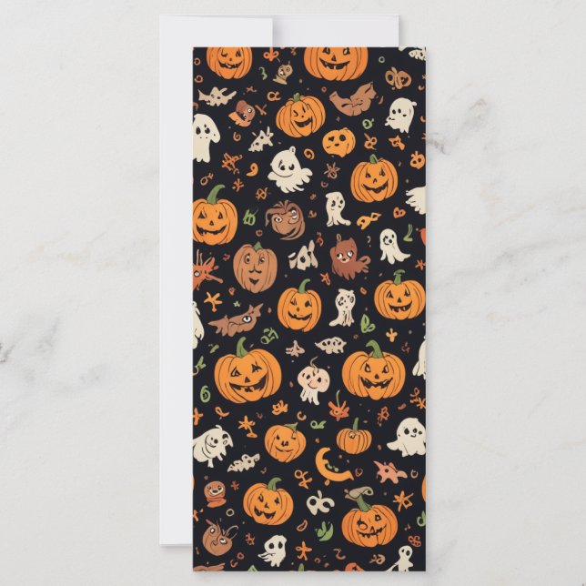 Halloween-patterned card (Front)