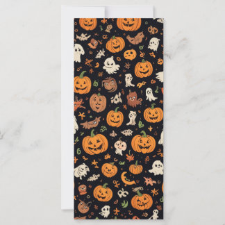 Halloween-patterned card
