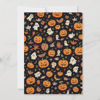 Halloween-patterned card