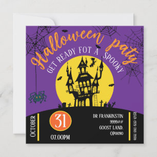 Halloween paty Invitation