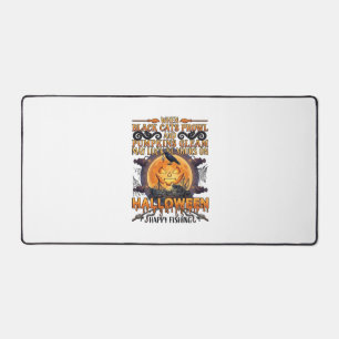 Halloween Pêche Heureuse Chats Noirs Citrouilles C