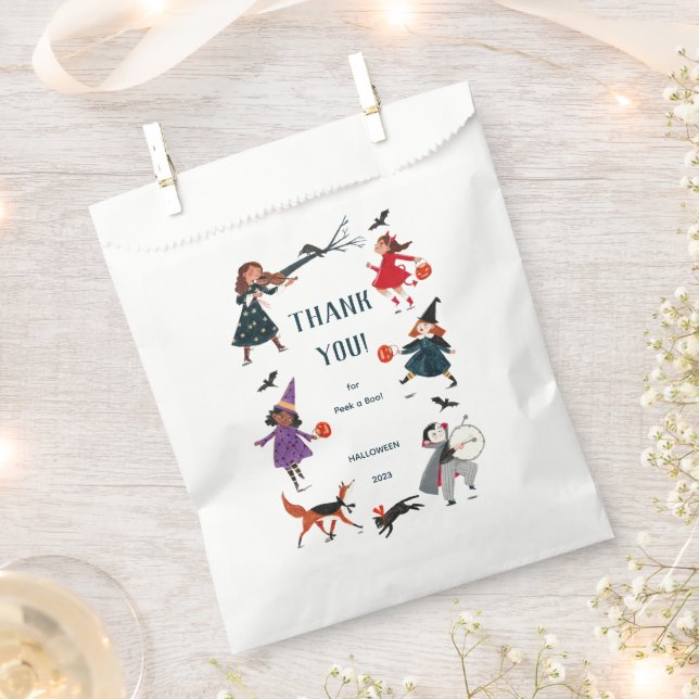 Halloween Peek a Boo Cute Baby Shower  Favour Bag (Clipped)