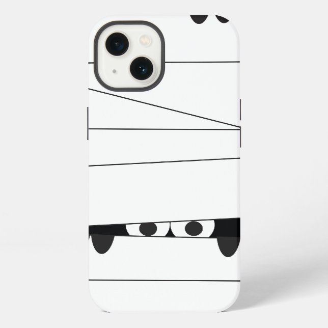 Halloween Peeking Mummy iPhone Case (Back)