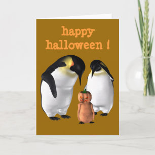 Halloween Penguin Card