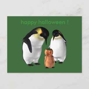 Halloween Penguin Postcard