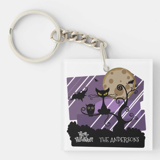 Halloween Personalized Giveaway Keychain (Front)