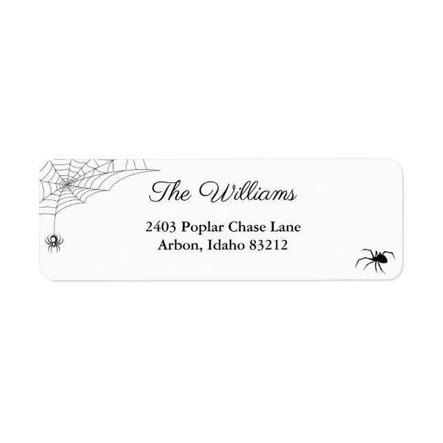Halloween Personalized Return Address (Front)