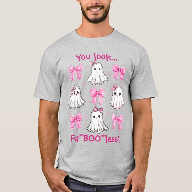 Halloween Personalized Teacher FaBOOless  T-Shirt (Front)