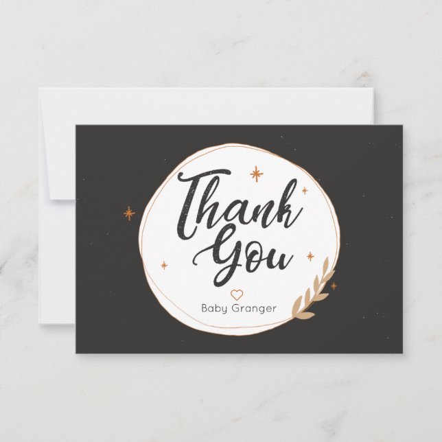 Halloween Personalized  Thank You Card (Front)