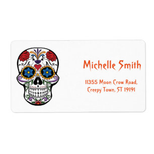 Halloween personnalisé Floral Sugar Skull personna