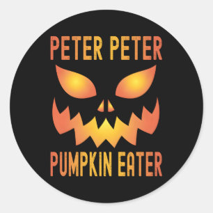 Halloween Peter Pumpkin Eater Classic Round Sticker