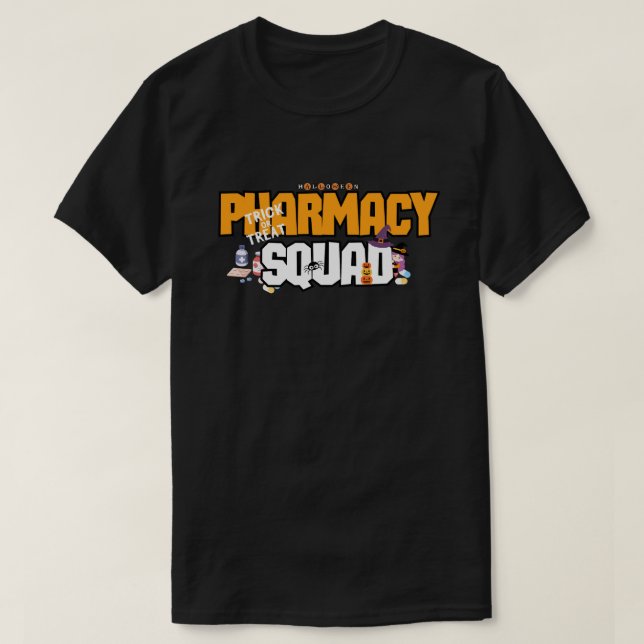 Halloween Pharmacy Squad : This Cute FeaturesGhost T-Shirt (Design Front)