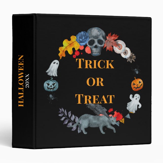 Halloween Photo Album Binder (Front/Spine)