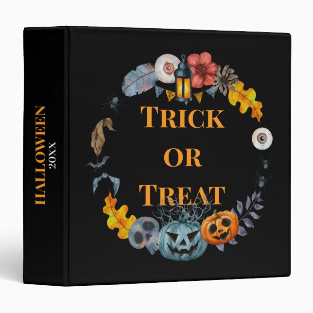 Halloween Photo Album  Binder (Front/Spine)