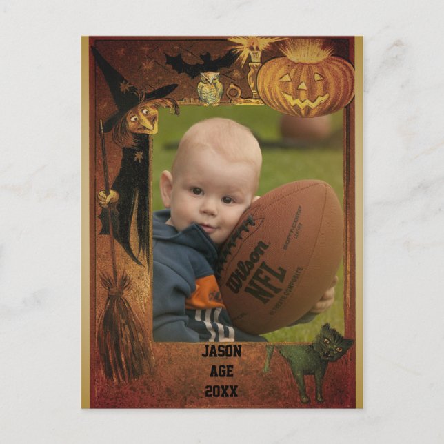 Halloween Photo Postcard (Front)