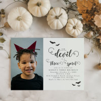 Halloween Photo Three Spirit 3rd Birthday Party In