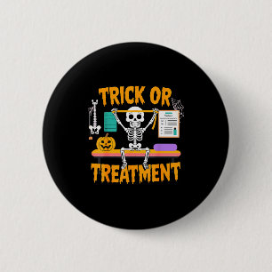 Halloween Physical Therapy Therapist Pt Trick Or T 2 Inch Round Button