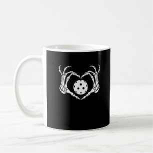Halloween Pickle Skeleton Heart Hands Fun Design Coffee Mug