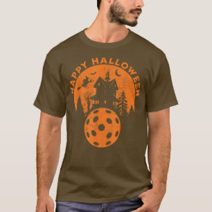 Halloween Pickleball Costume Haunted T-Shirt