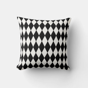 Halloween Pillow-Harlequin Diamonds Throw Pillow