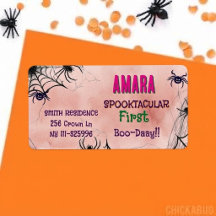Halloween Pink and spiders Birthday Halloween