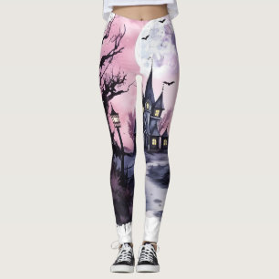 halloween pink leggings