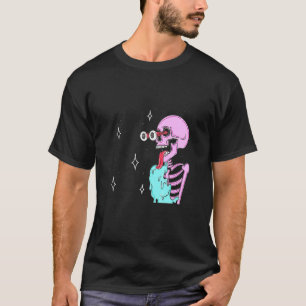 Halloween Pink Skeleton Halloween Costume T-Shirt