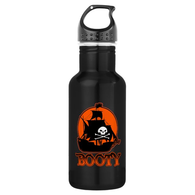 Halloween Pirate Booty 532 Ml Water Bottle (Front)