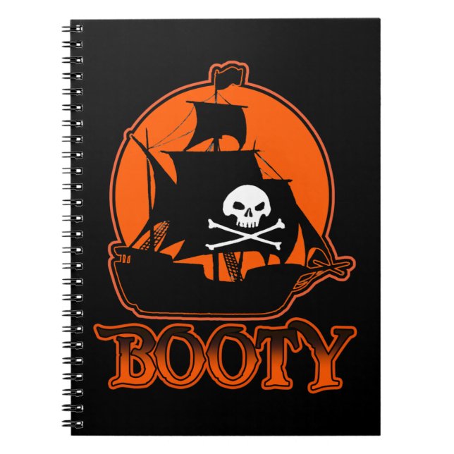 Halloween Pirate Booty Notebook (Front)