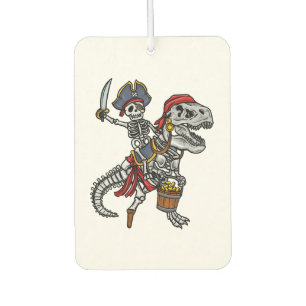 Halloween Pirate Dinosaur Skeleton Air Freshener