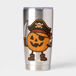 Halloween pirate Jack-o-Lantern Insulated Tumbler