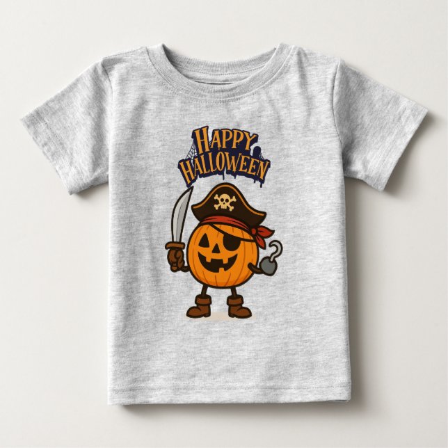 Halloween pirate Jack-o-Lantern Tank Top (Front)
