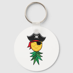 Halloween Pirate Upside Down Pineapple Swingers Li Keychain