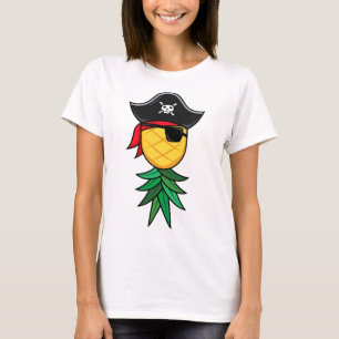 Halloween Pirate Upside Down Pineapple Swingers Li T-Shirt