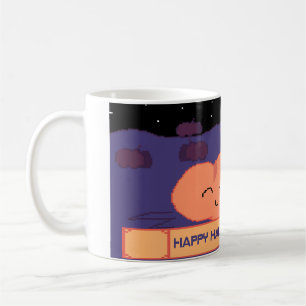 Halloween pixel coffee mug
