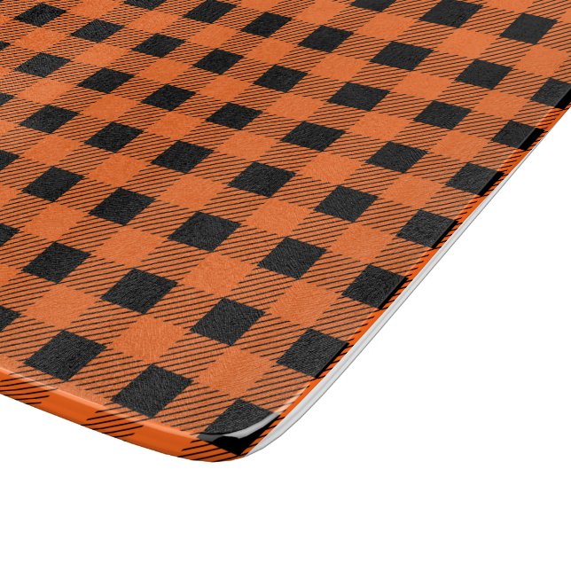 Halloween Plaid Cutting Board (Corner)