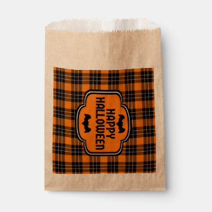 Halloween Plaid Pattern Favour Bag
