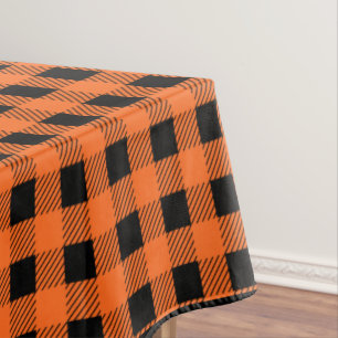 Halloween Plaid Tablecloth