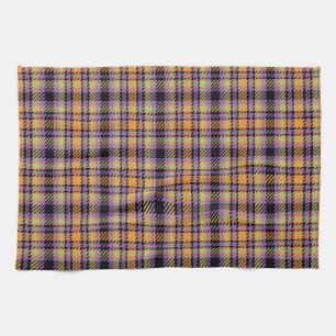 Halloween Plaid Tartan Kitchen Towel