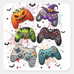 Halloween Player Square Sticker